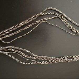 Silpada N1719 Twisted multi strand Silver Necklace